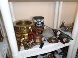 vintage brass, copper & tins