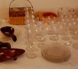 BEAUTIFUL ETCHED GLASSES,  1929 WEDDING PRESENT