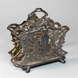 Lot #11 Art Nouveau Brass Figural Letter Holder