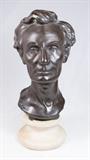 Lot #27 Bronzed White Metal Bust of Abraham Lincoln