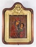 Lot #84 19th Century Russian Icon of Mother and Child