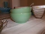 Fire King jadeite cereal bowls
