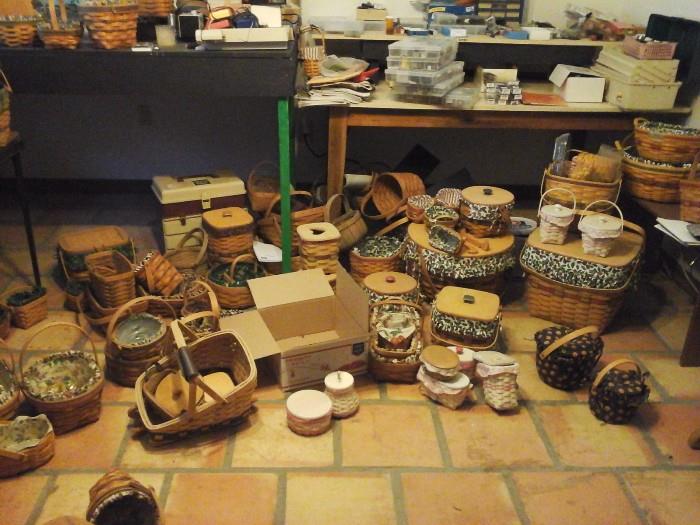 Just a FEW of the Longaberger baskets!!!!