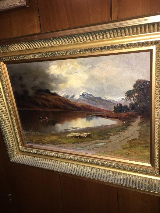 Fine Oil on Board, Landscape from Canterbury Gallery in New Zealand.Signature unreadable