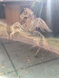 Wrought Iron Sculpture of Pegasus by Lee Yount.