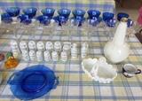 COBALT AND VINTAGE SPICE SET MARKED "GERMANY"