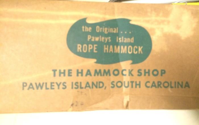 Original Pawley's Island rope hammock in the box