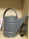 Galvanized watering can