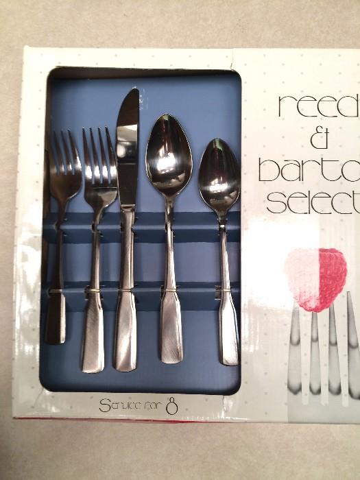 Reed and Barton stainless flatware in box