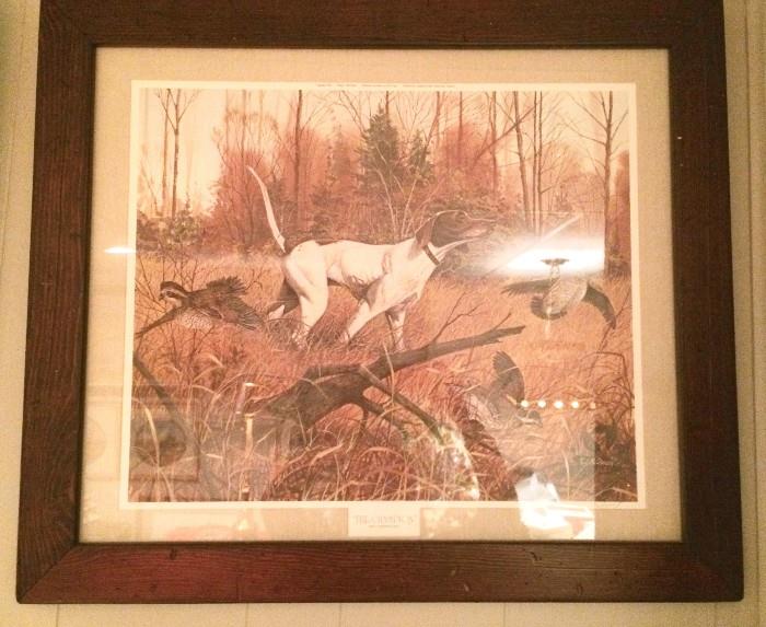 Another framed hound print