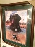 Framed hound print