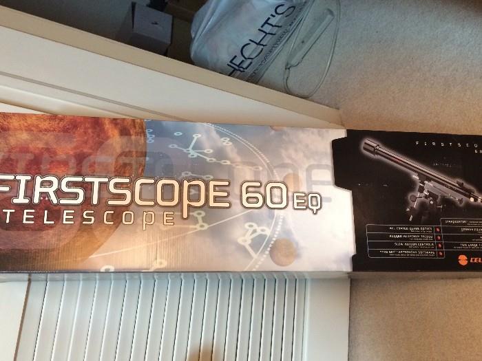 Firstscope 60EQ telescope new in box by Celestron