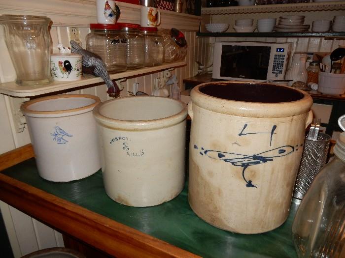 Stunning crocks in many shapes and sizes