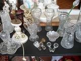 BEAUTIFUL CUT GLASS VASES - $15 EACH