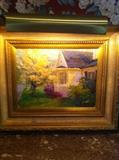 "Dogwood in Bloom"1992. 11.75 x 15.5 in, 19.75 x 23.5 framed. Barry Thomas