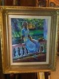 "Spring Morning" By Barry Thomas19.5 x 15 in, 27.75 X 23.75 in. framed. 
