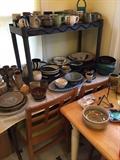 pottery, lots of great mugs!