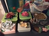 vintage pottery dresser pieces