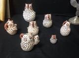 Zuni owls all with a brown NB by Nellie Bica.