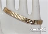 Monet brushed gold-tone bracelet. 7"