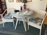 bistro set / cane / wicker furniture