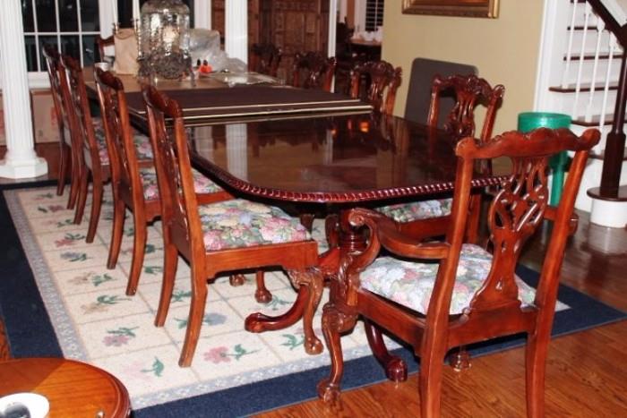Dining Room Table (and pads) & 12 Chairs