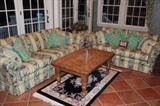 Matching Sofa & Love Seat, Coffee Table & Small Rug