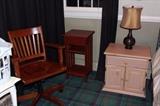 Night Stand, Small Tables & Wood Desk Chair