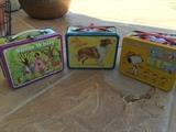Metal lunch boxes   Snow White, Lassie and Peanuts
