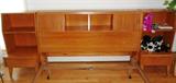 Mid-Century Bookcase Headboard & Combination Nightstands (Full Size)