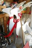 Two Reindeer from Santa Sleigh & Reindeer Outdoor Display