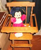 Doll High Chair  
Mickey Mouse Doll
