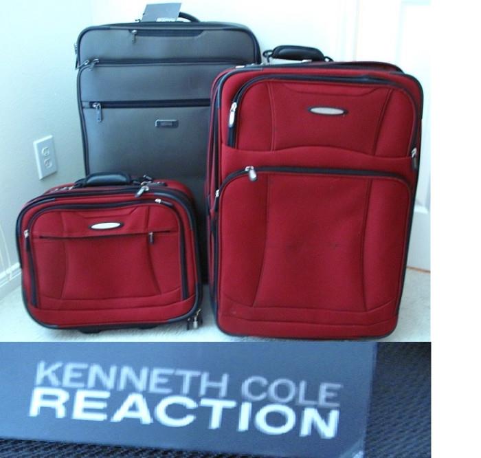 Kenneth Cole Reaction Luggage: Large Pilot/Olive "Fighter Pilot", Red 25" Upright  Luggage and Carry-on