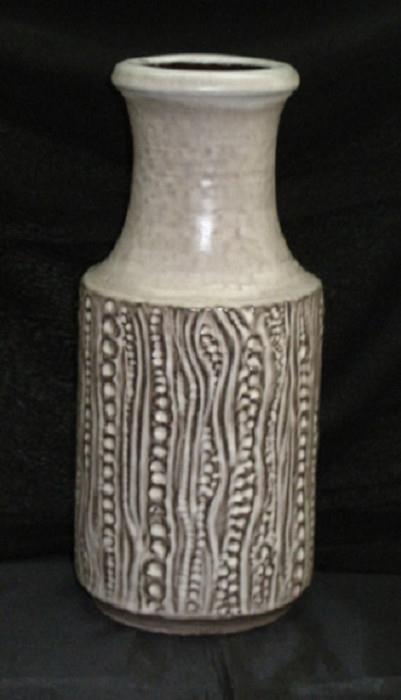 Rare CARSTENS TONNIESHOF 'Reptile' Vase  12" West German Pottery 1960's #7650-30 