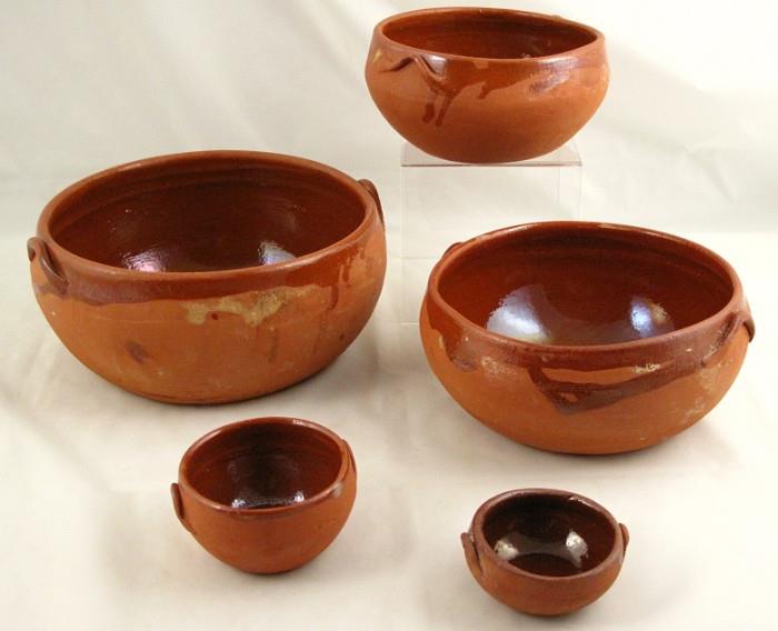 Old Terra Cotta Mexican Bowls