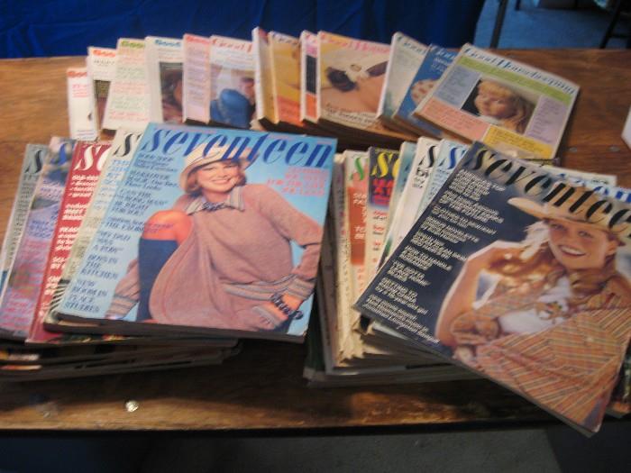 Vintage seventeen magazines