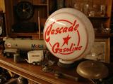 Cascade Gasoline gas pump light fixture. No cracks.