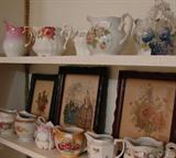 Cream and syrup pitchers and fashion prints are 75% off.