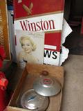 1957 hubcaps, 1950's Marilyn, older Winston sign