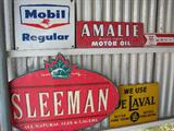 A few of the advertising signs.