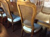 Cane back chairs (2 arm chairs & 8 side chairs)