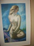 Nude by noted Illinois and Florida artist Paul Colmorgan