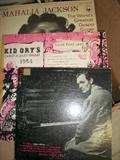 three cardboard boxes of vintage LP's---one box is midcentury Jazz records
