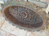 OLD cast iron vent cover for house--This is much nicer than photographed!