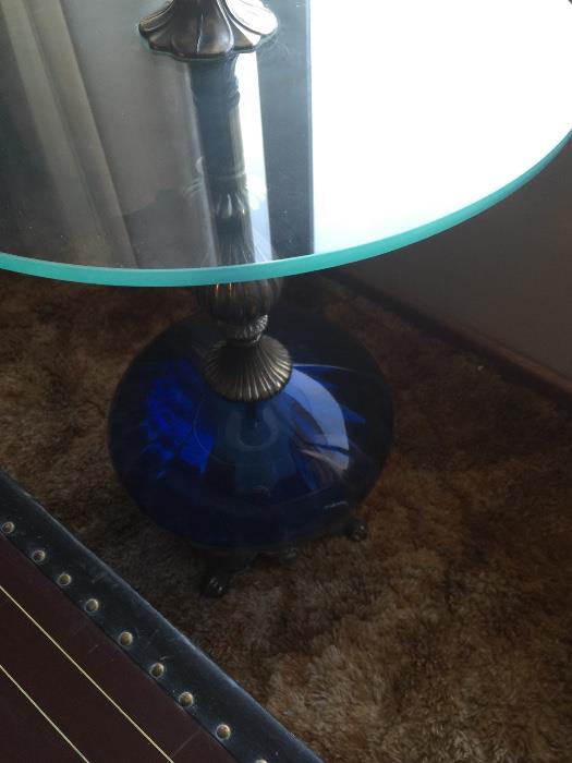 Blue floor lamp
