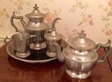 Vintage Pewter Tea and Coffee Service