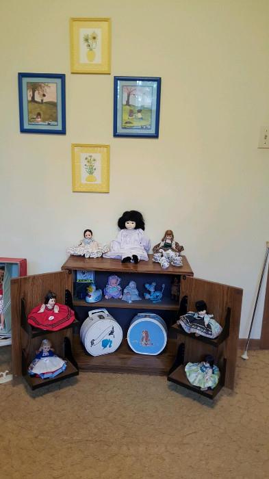 Vintage Jointed Alexander Dolls, and Vintage Dolls and Toys upstairs