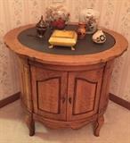 Vintage Barrel End Table