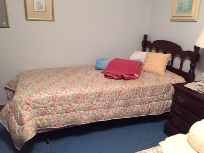 One of the matching Twin Beds 