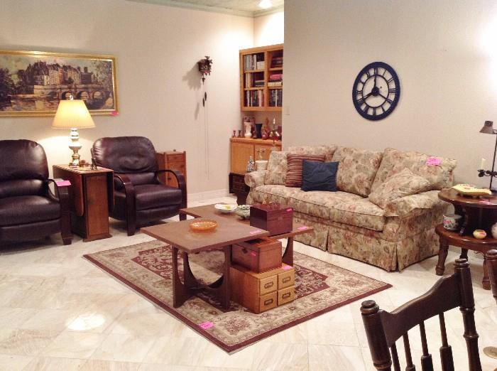 Living Room - Clayton Marcus sofa, Broyhill Brasilia Tables